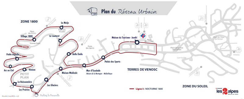 Pan des navettes Ligne 5 : NOCTURNE 1800