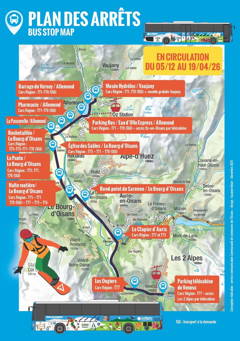 Pan des navettes Navettes Oisans - Vaujany <> Venosc CCOISANS