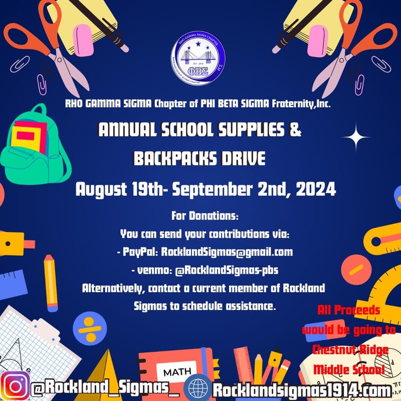 Annual School Supplies & Backpacks Drive
