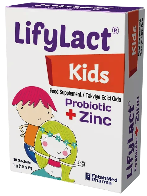 LifyLact® Kids – Çocuklar İçin Probiyotik + Çinko Desteği