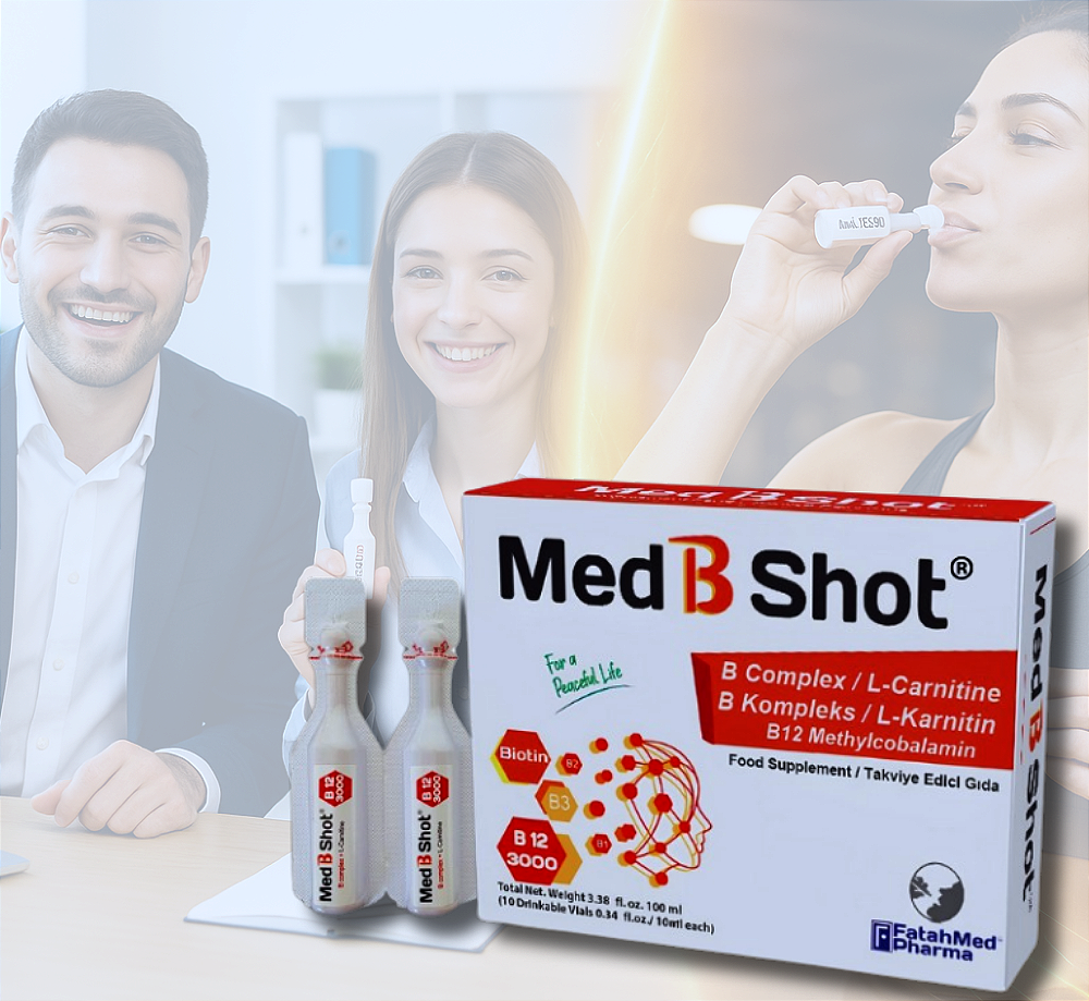 med b shot® – b kompleksi + b12 (metilkobalamin) + l-karnitin| fatahmed