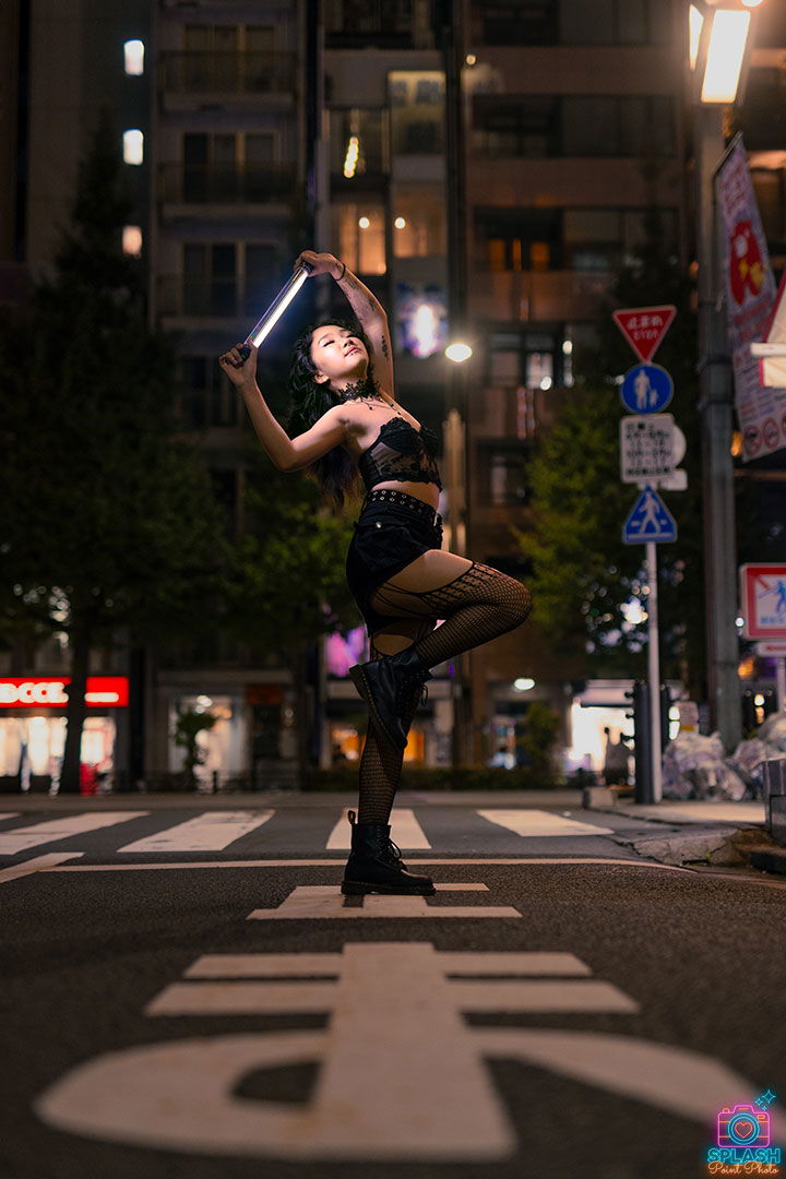 Nami Hanma modeling in Akihabara, Tokyo, Japan