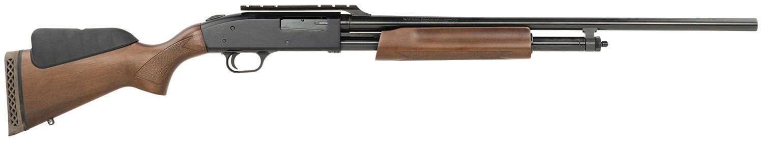 $300.00 cash price. Sports South Exclusive. Mossberg 20Ga. BANTAM dual comb stock with a 24" blued barrel. The Bantam models use a 13-inch (33 cm) LOP stock and a forend that sits further back than the standard model.
