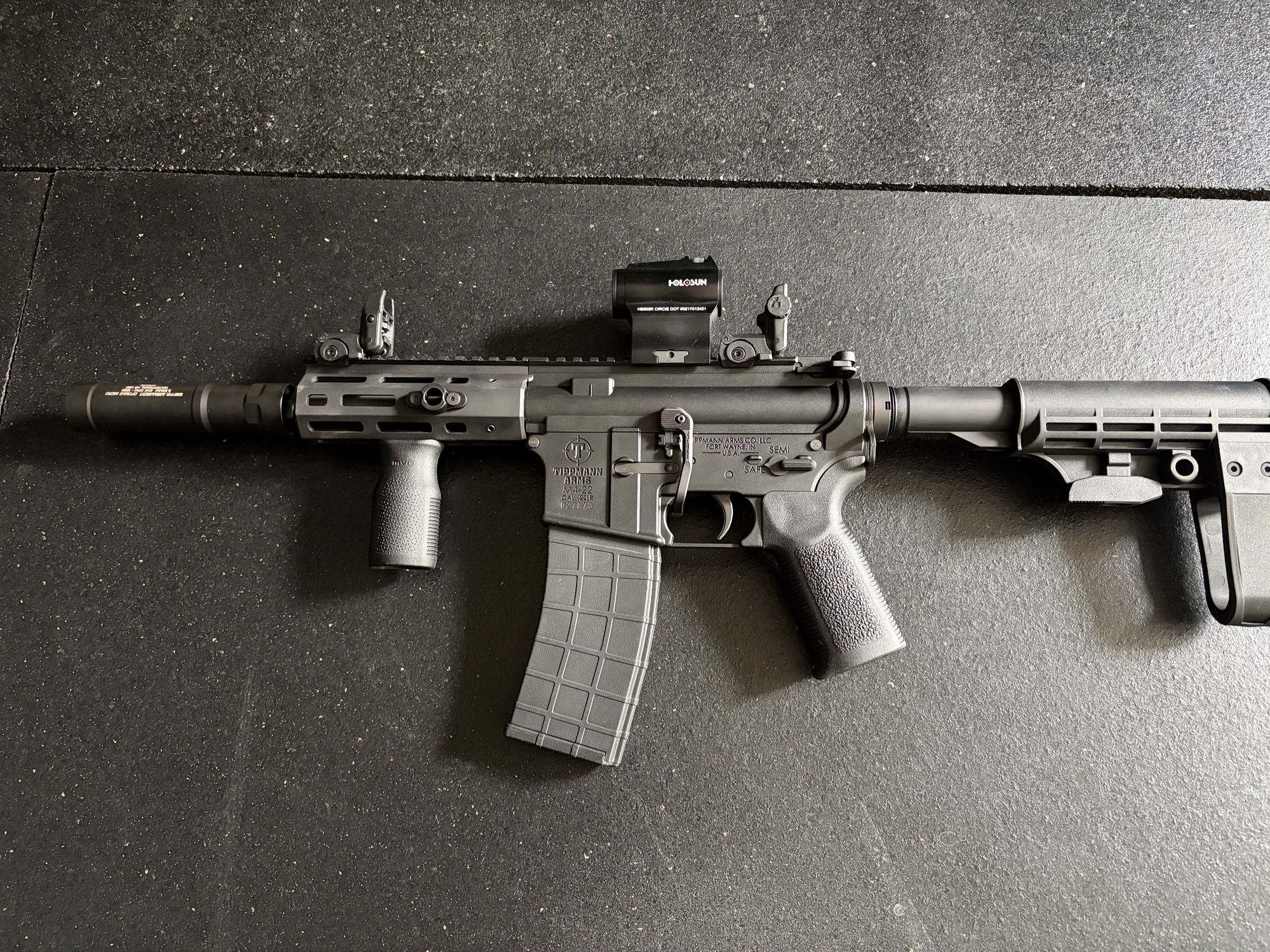 $800 cash price. Tippman M422 SBR with Suppressor. (2 stamp) NFA rules apply.