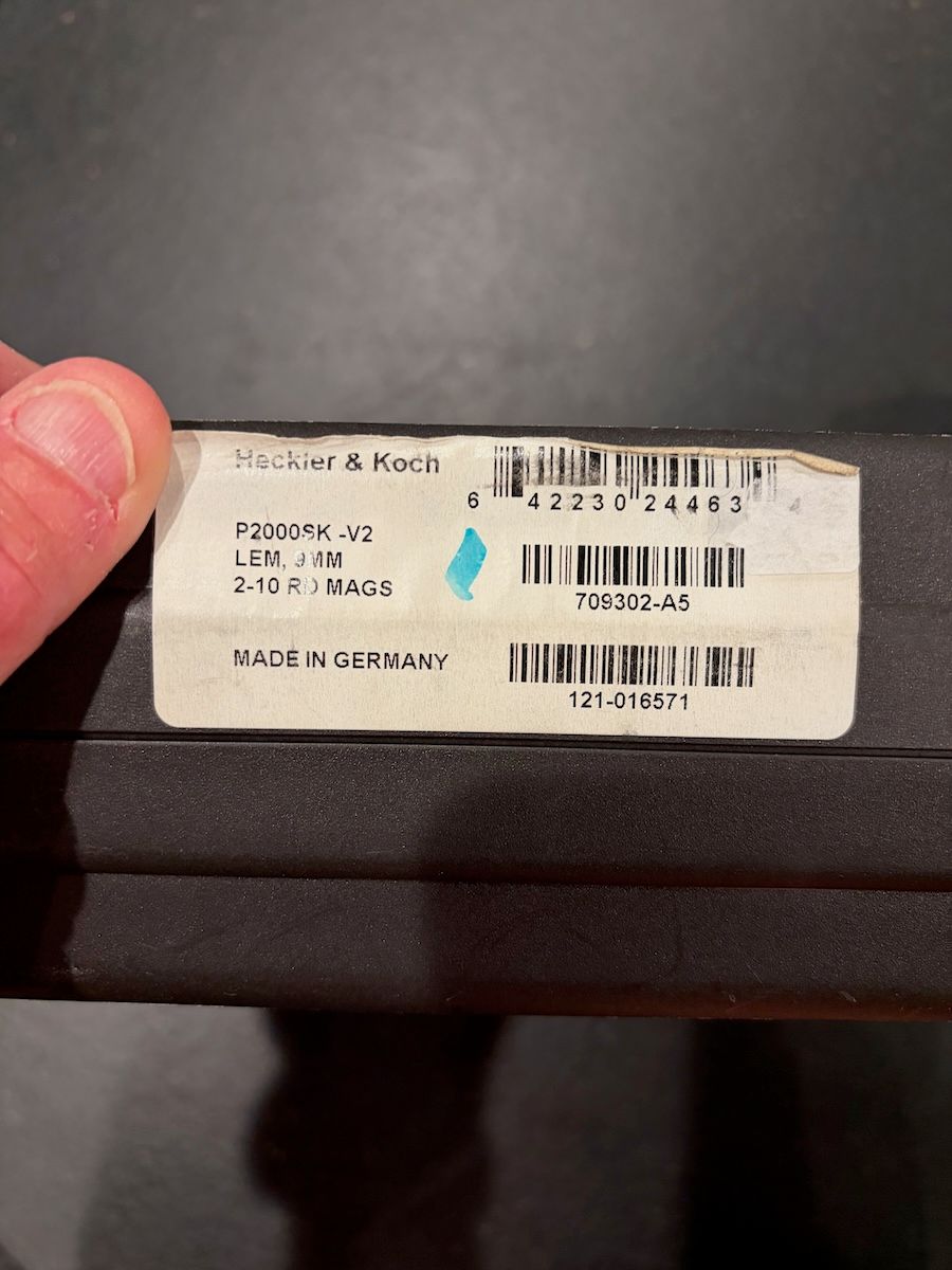H&K P2000SK $900