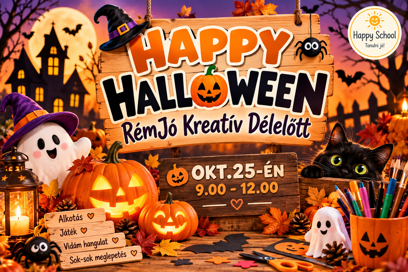 Happy Halloween - RémJó Kreatív Délelőtt 2026. 10.25-én 9.00-12.00