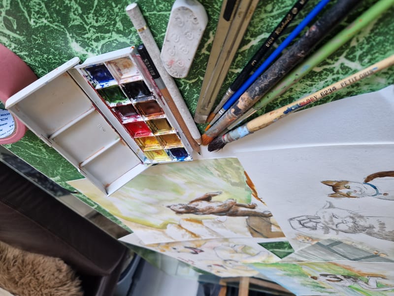 Cours particuliers de dessin, d’aquarelle et d’arts créatifs