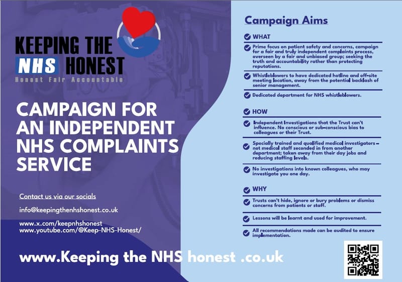 Our Leaflet - Succinct reasons why we are campaigning.