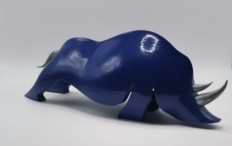 RHINOCEROS MODERNE BLEU