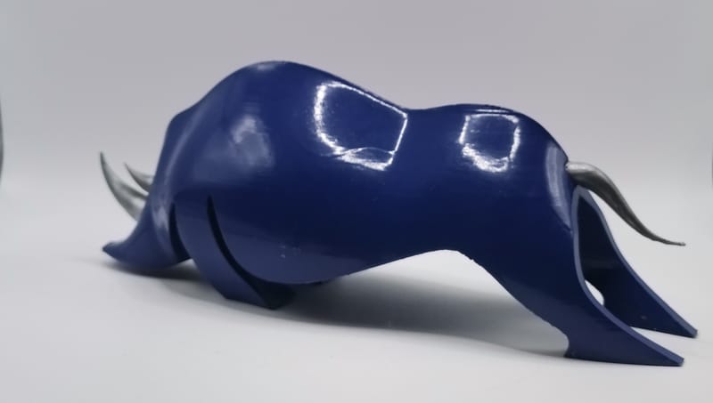 RHINOCEROS MODERNE BLEU