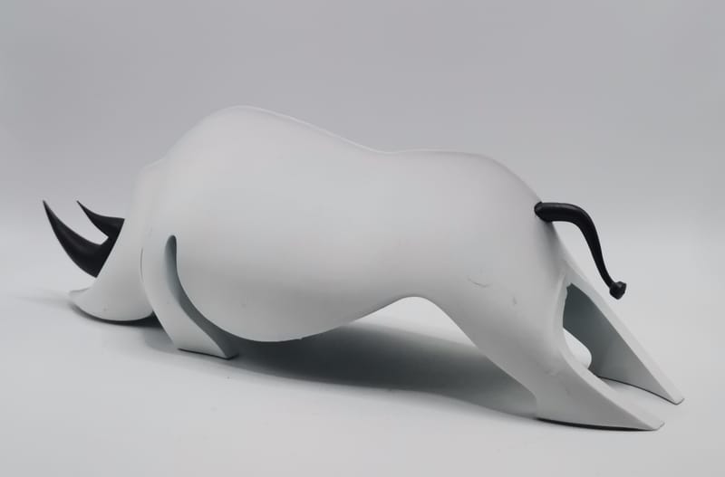 RHINOCEROS RESINE PLA ALBINOS (blanc)