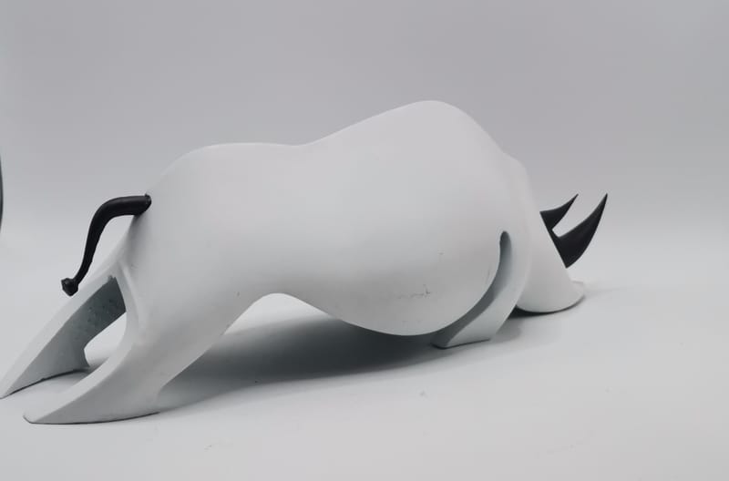 RHINOCEROS RESINE PLA ALBINOS (blanc)