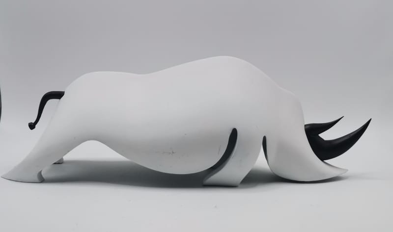 RHINOCEROS RESINE PLA ALBINOS (blanc)