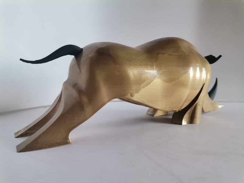 RHINOCEROS classique faux bronze