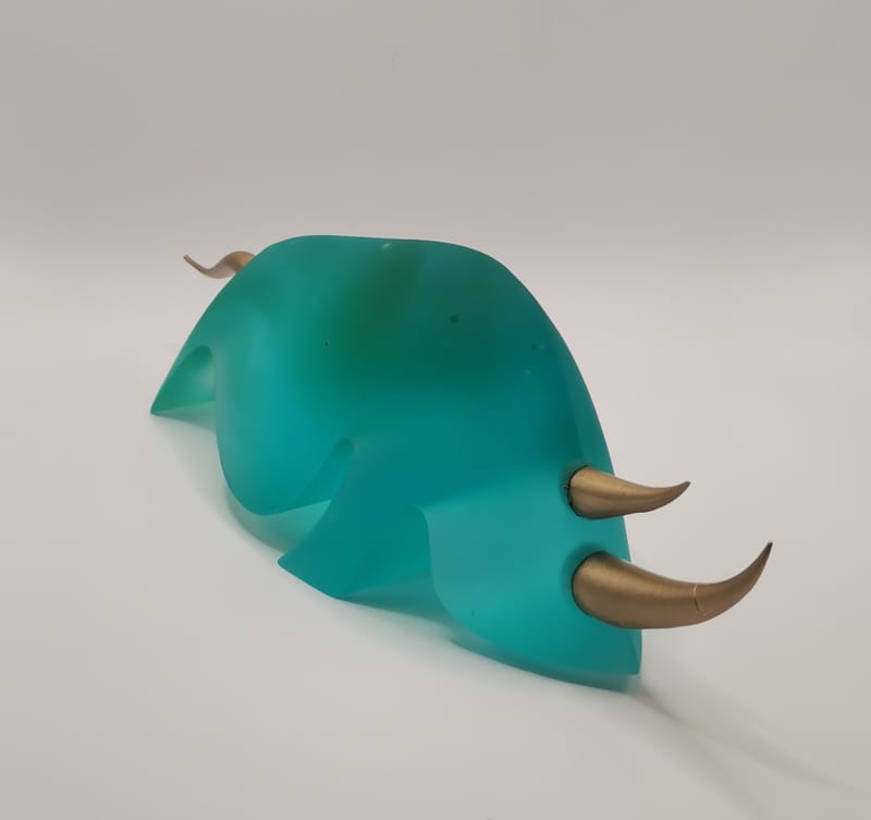 RHINOCEROS  PATE DE VERRE 