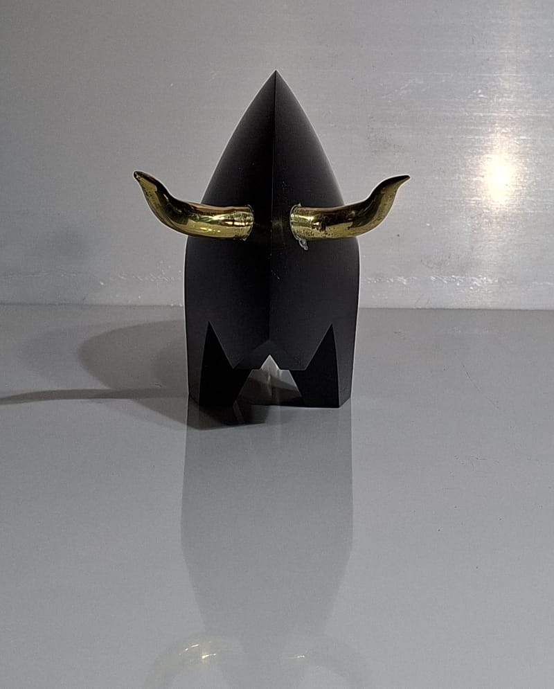 BLOC ALUMINIUM MASSIF ANODISÉ NOIR TAUREAU