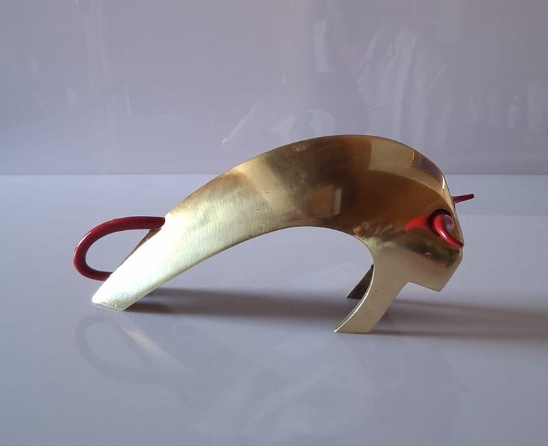 TAUREAU BRONZE CORNES ROUGE 2026