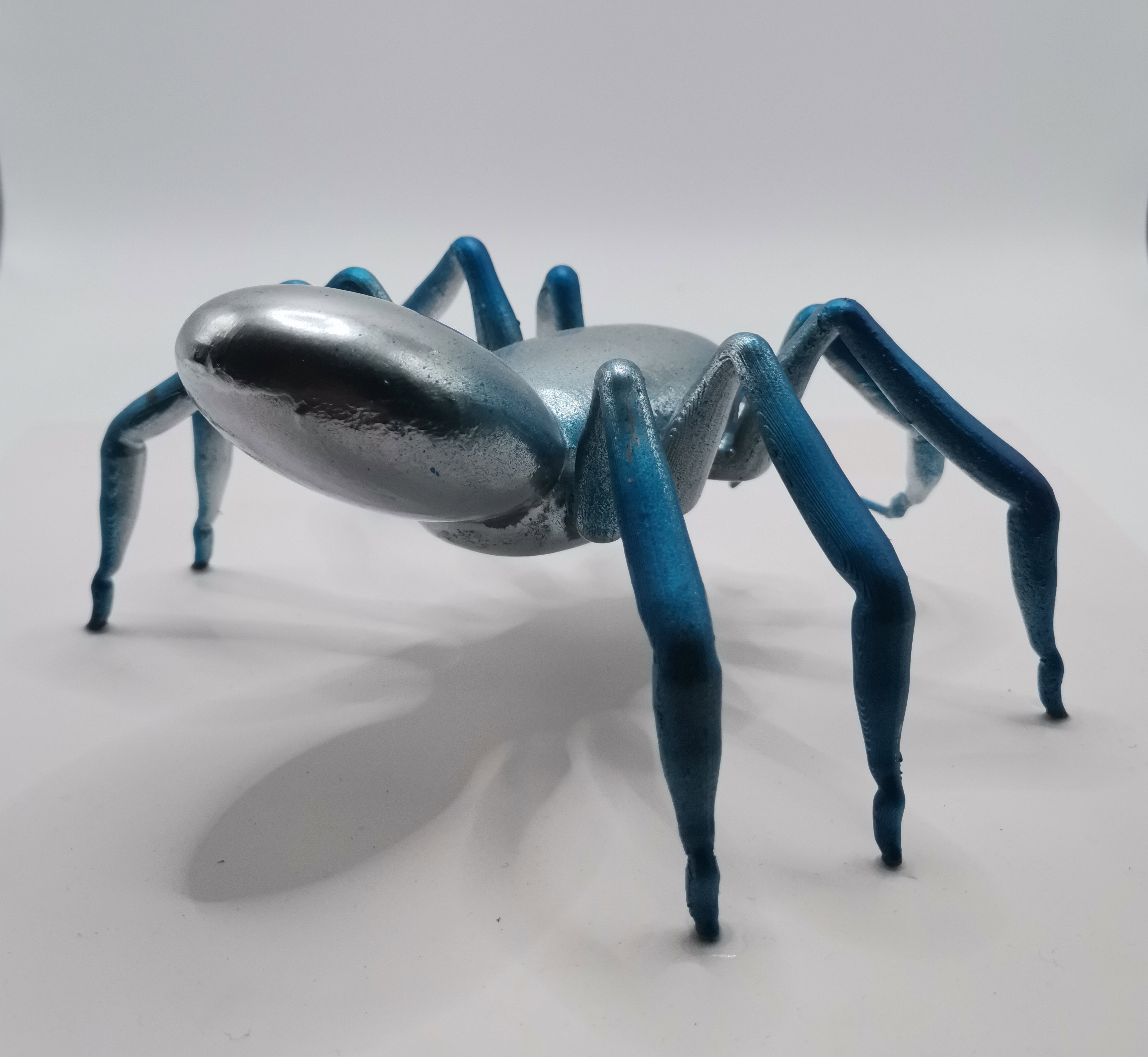 SPIDER RESIN STAINLESS STEEL COLORS BLUE LEGS