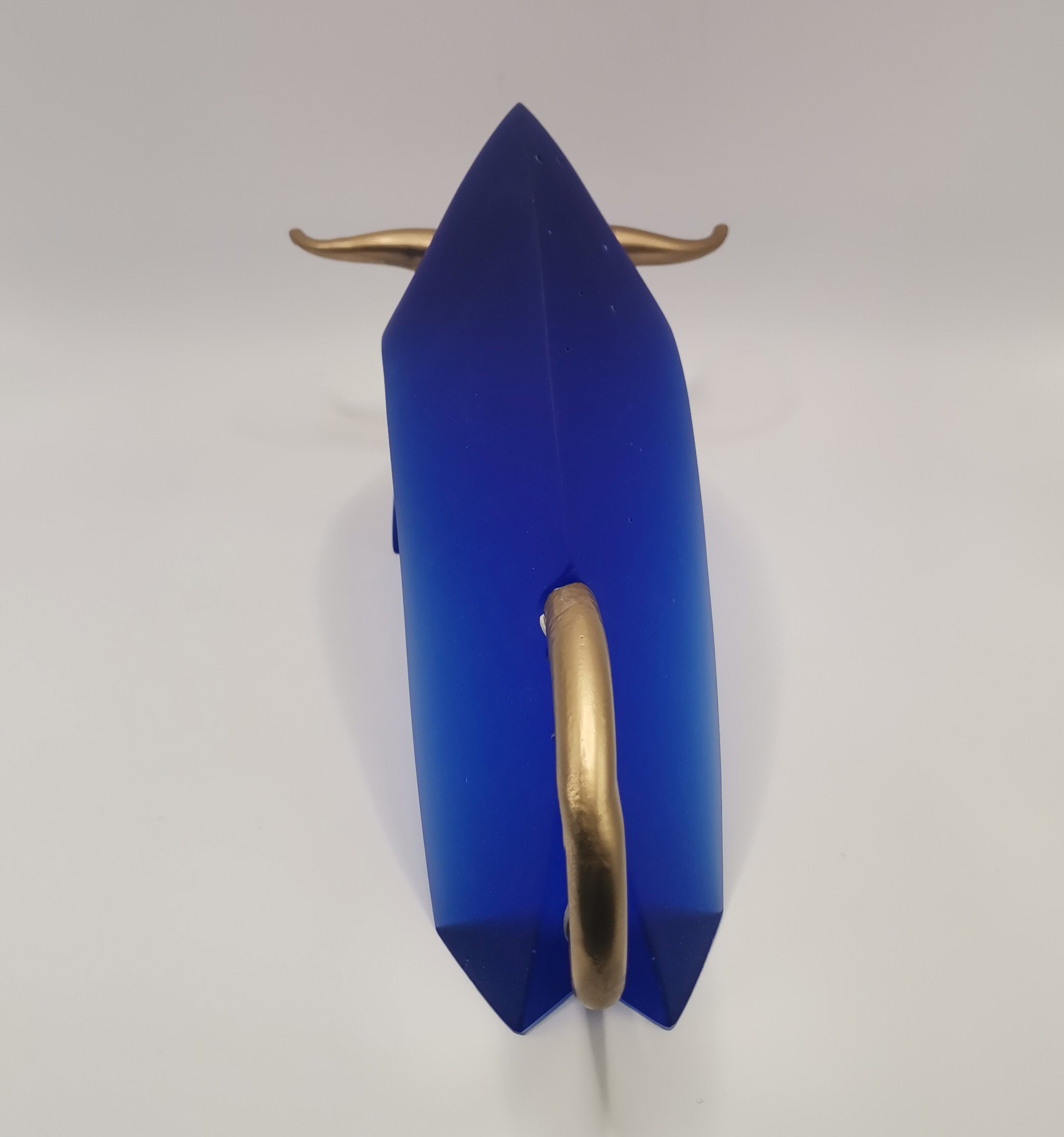 TAUREAU  Impulsion Bleue PATE DE VERRE 