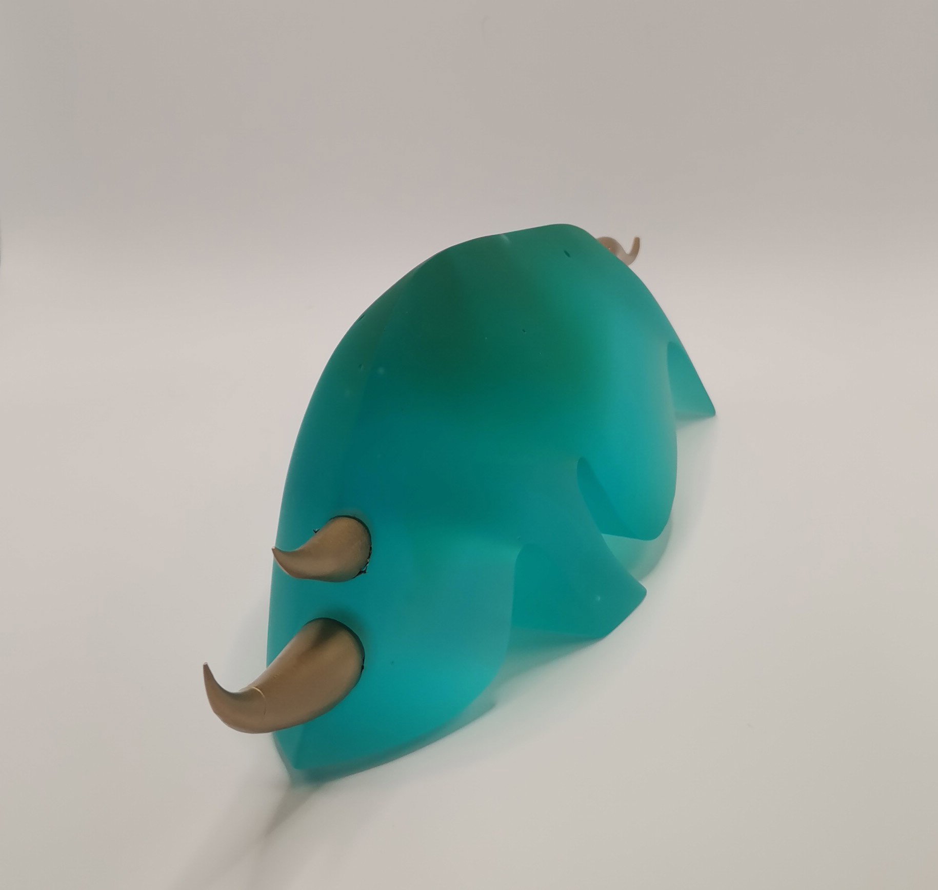 RHINOCEROS  PATE DE VERRE 