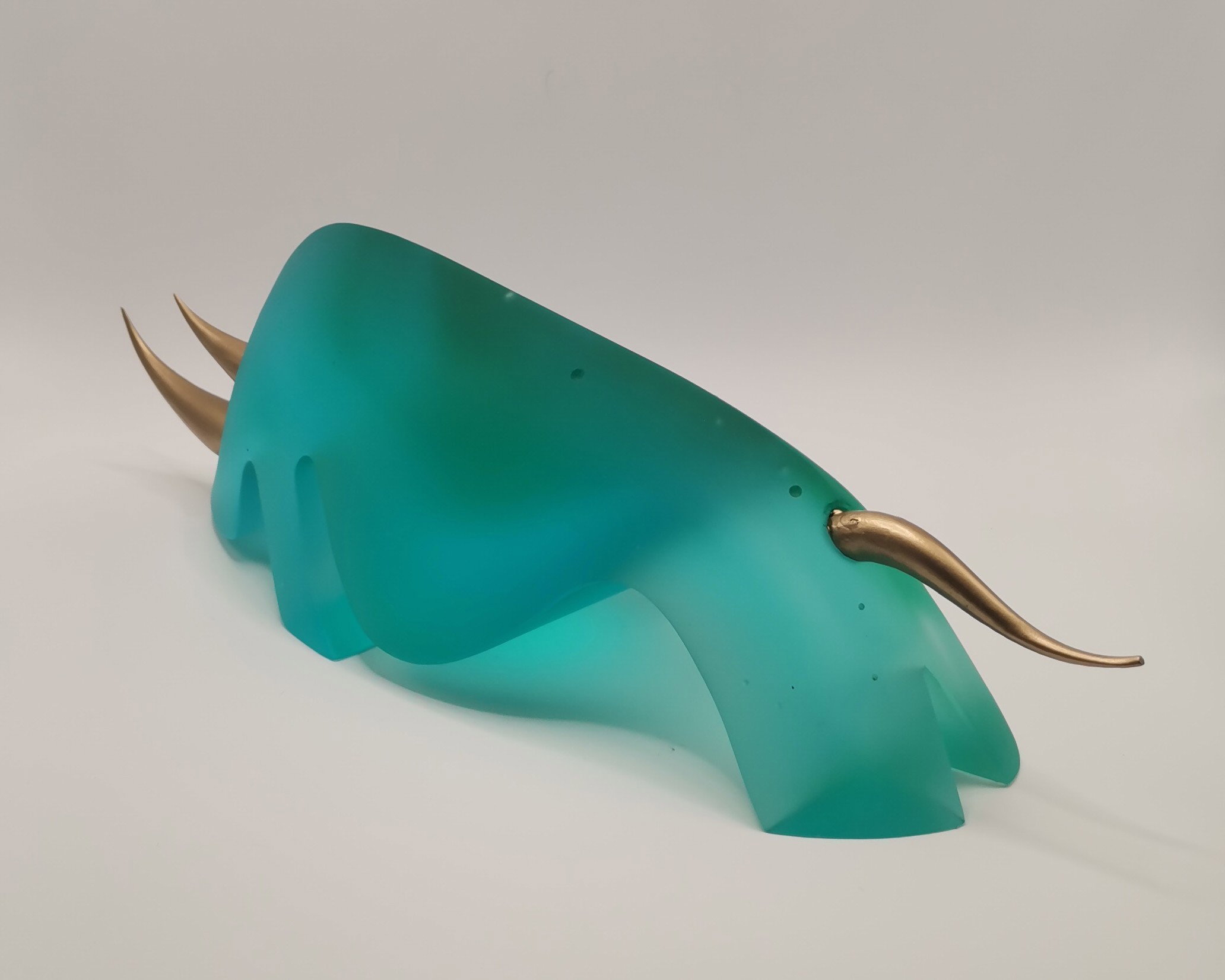 RHINOCEROS  PATE DE VERRE 