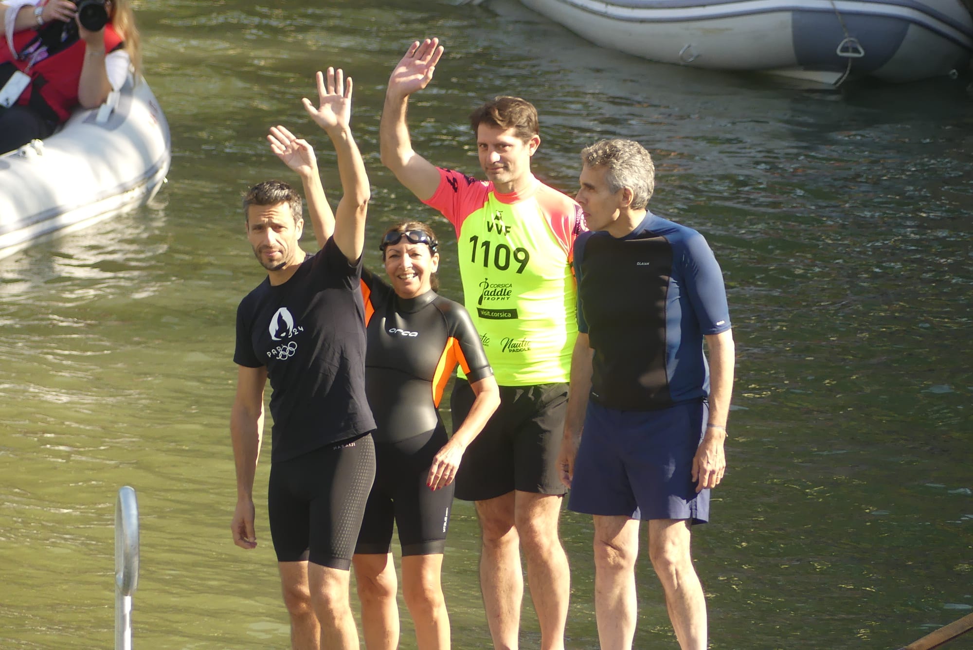 Le grand bain du 17 juillet dans la Seine