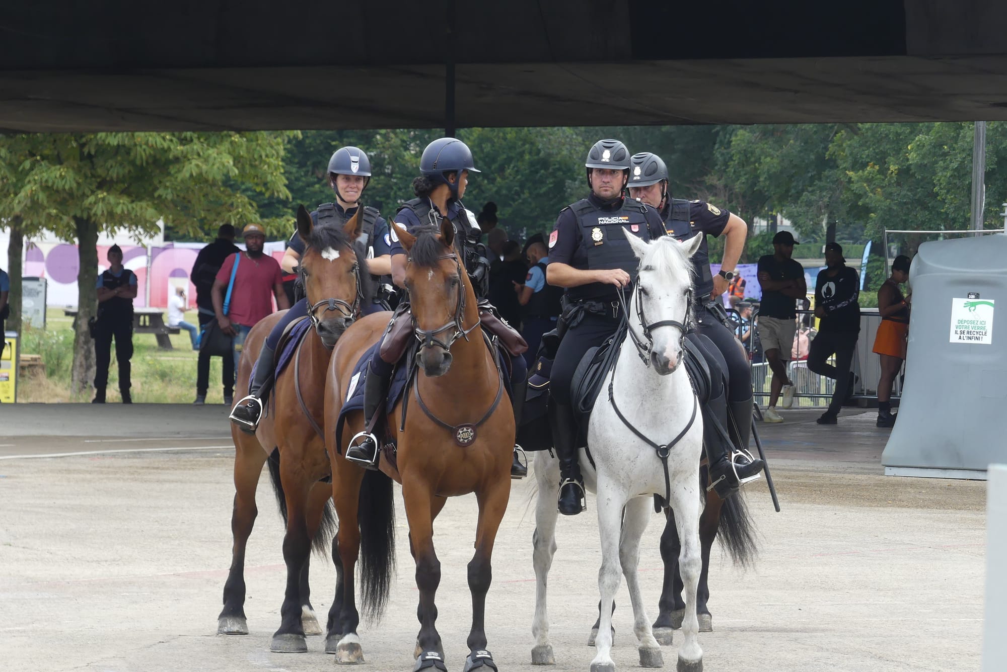 Un aperçu  des forces de sécurité déployées pour les jeux olympiques