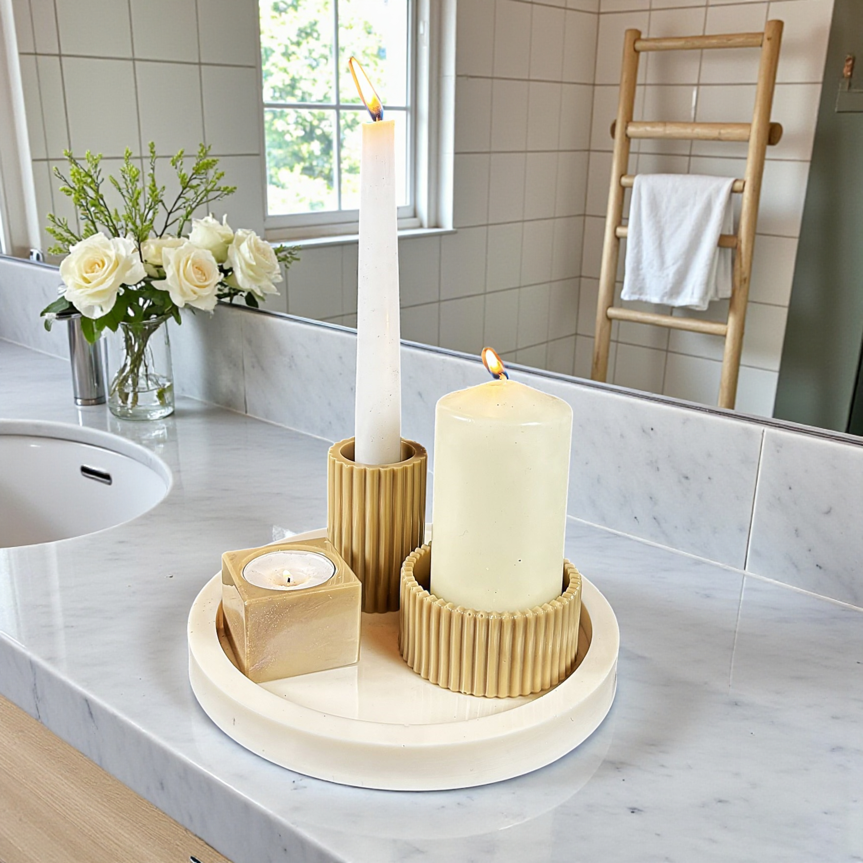 zestaw świeczników 150 zł