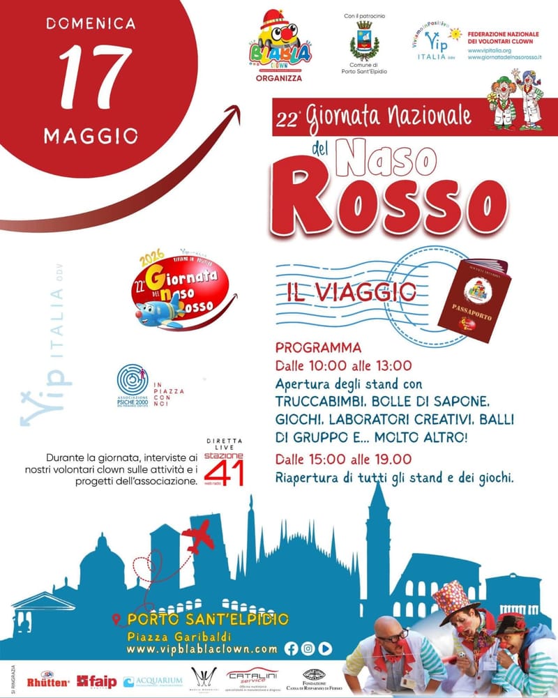 Tutti in piazza col naso rosso!