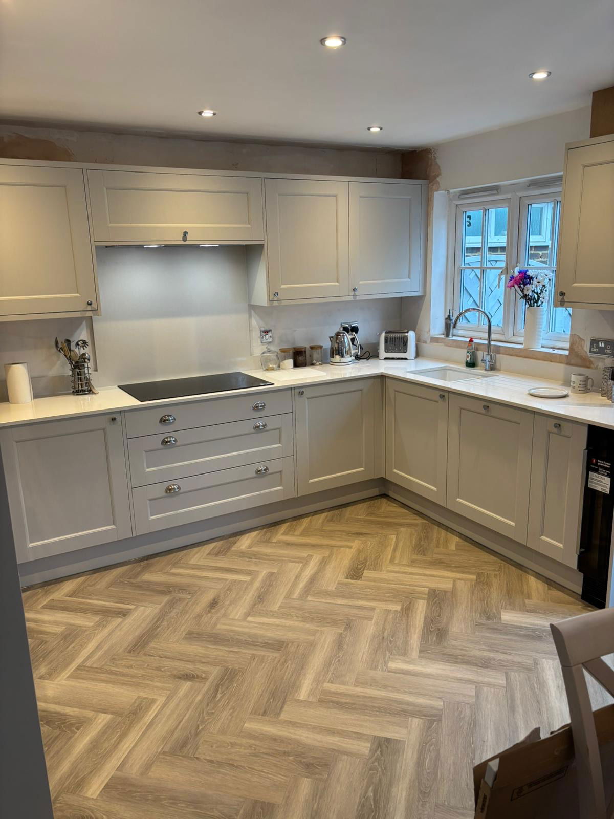 Before and After Howdens Kitchen