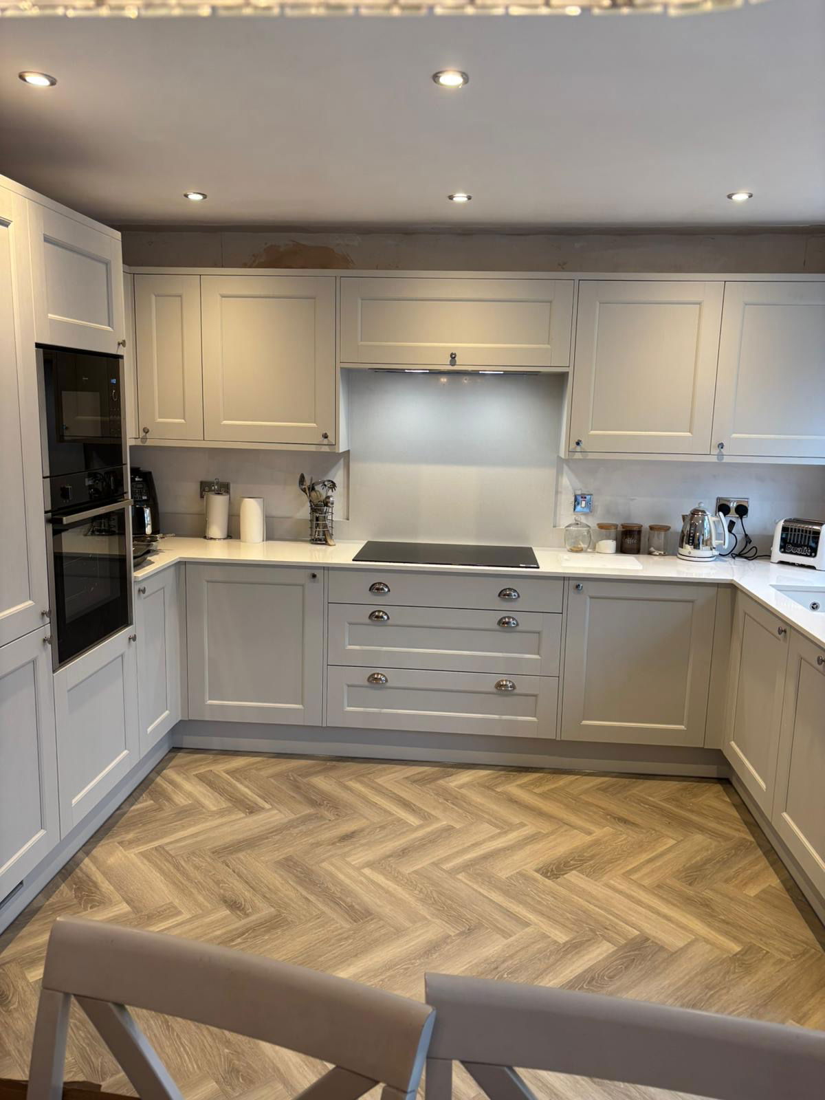 Before and After Howdens Kitchen