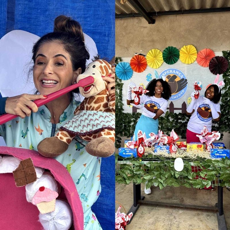 PÁSCOA SOLIDÁRIA LEVA ALEGRIA E CHOCOLATE PARA MAIS DE 200 CRIANÇAS NO SOL NASCENTE