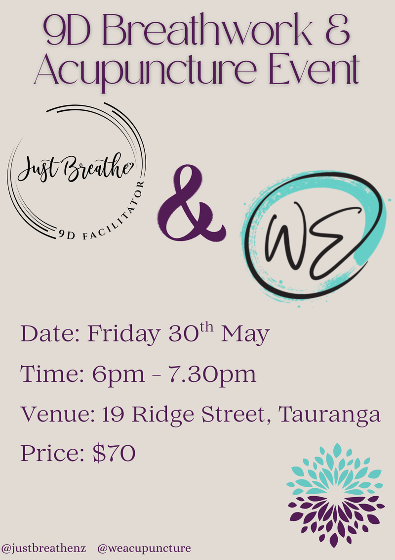 WE Acupuncture & 9D Letting Go combined event