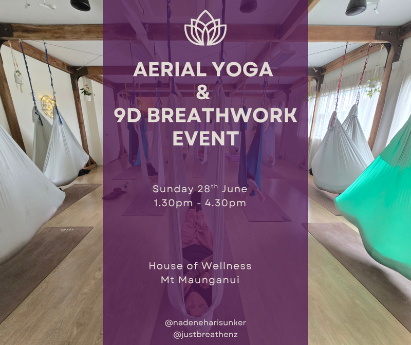 AERIAL YOGA, 9D BREATHWORK & CACAO