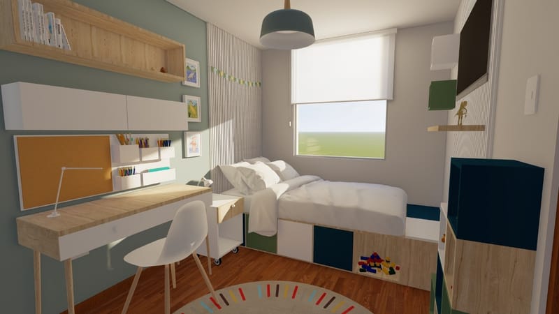 Dormitorio Niño Artista