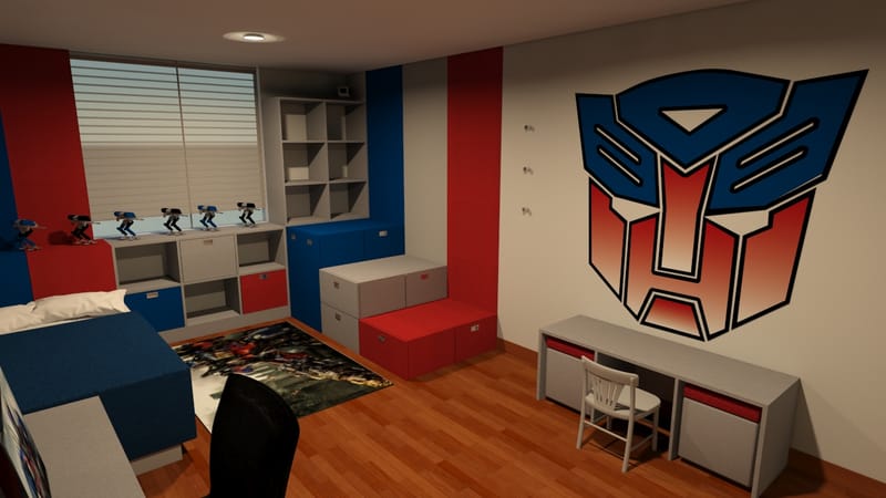 Dormitorio Transformers 