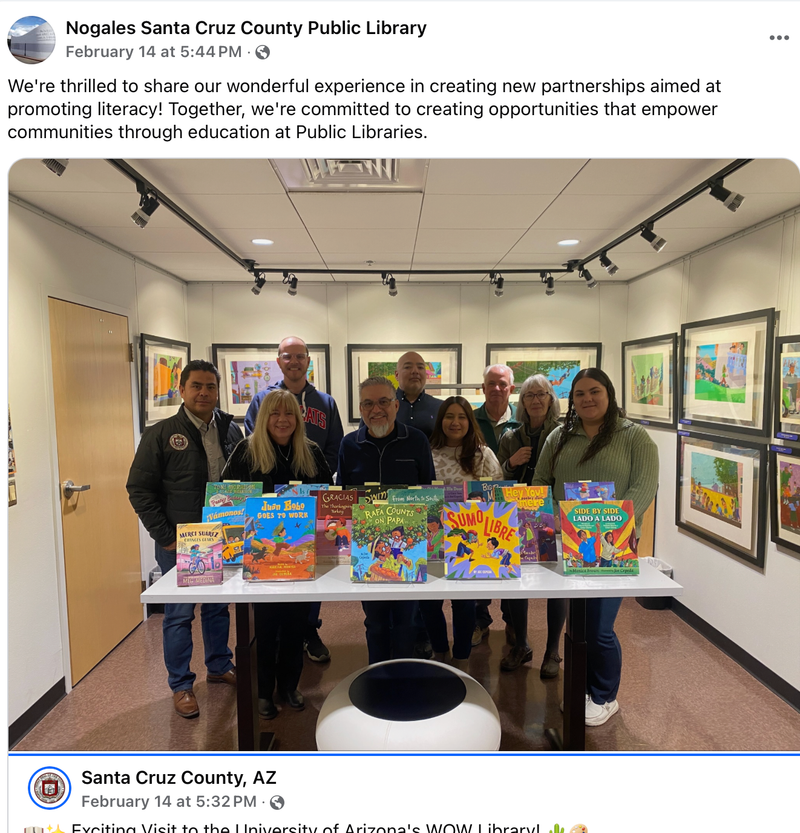 University of Arizona Wow! Library Partnership
