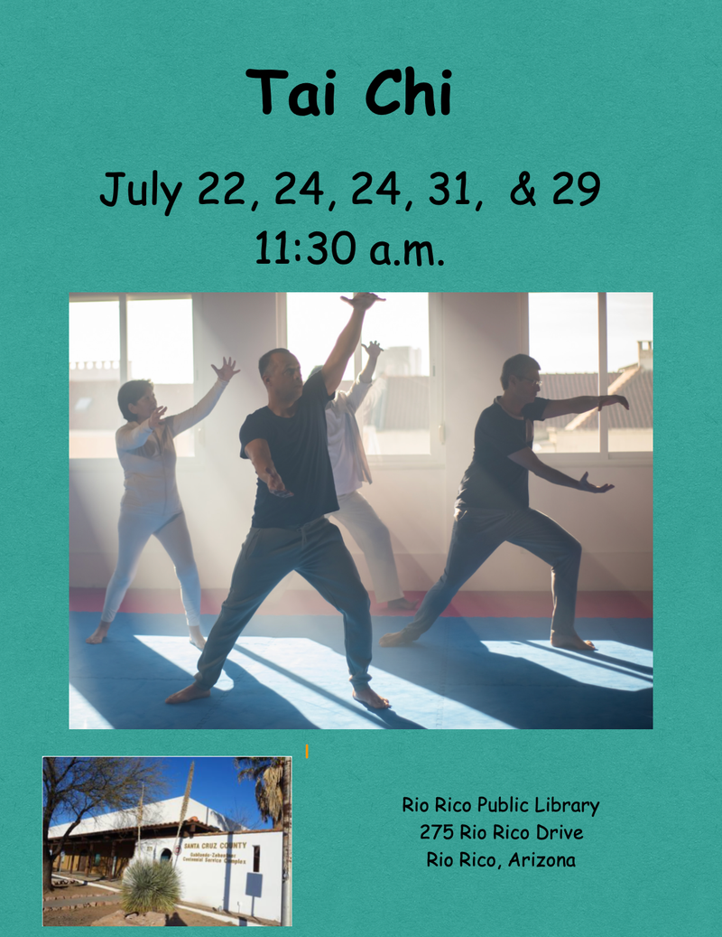 Tai Chi, July 22, 24, 29 & 31