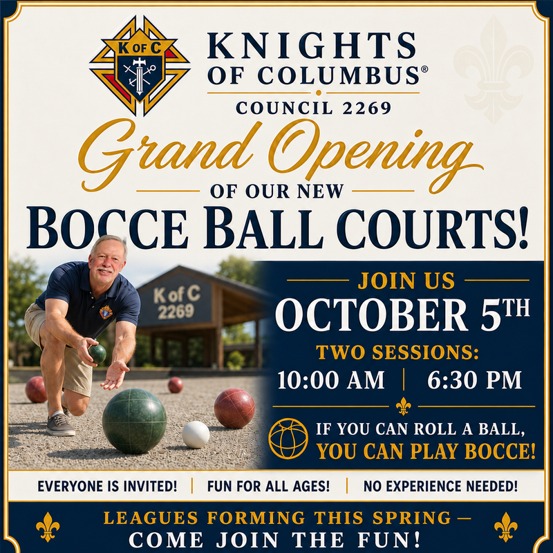 Bocce Court Grand Opening