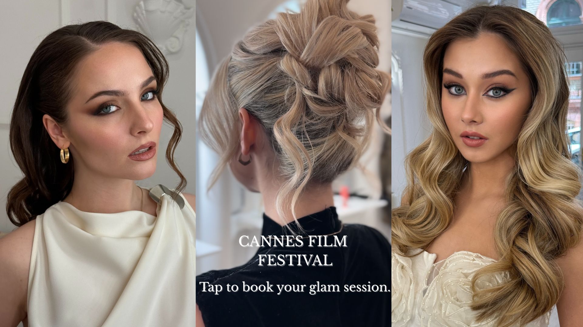 Luxury hair and makeup look at Cannes Film Festival