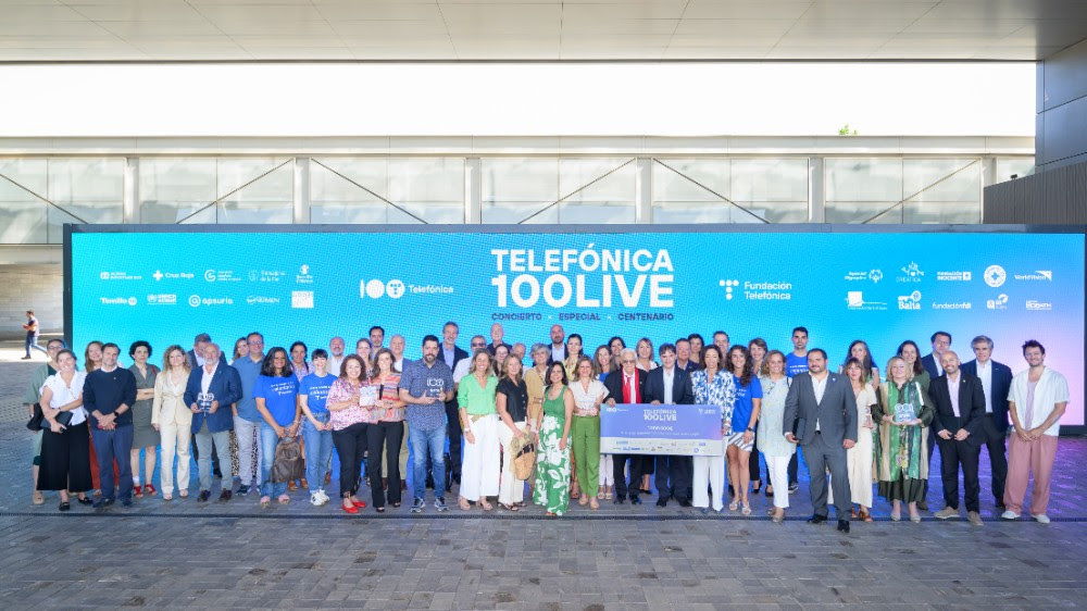 Telefónica 100 Live entrega la recaudación a 20 ONG