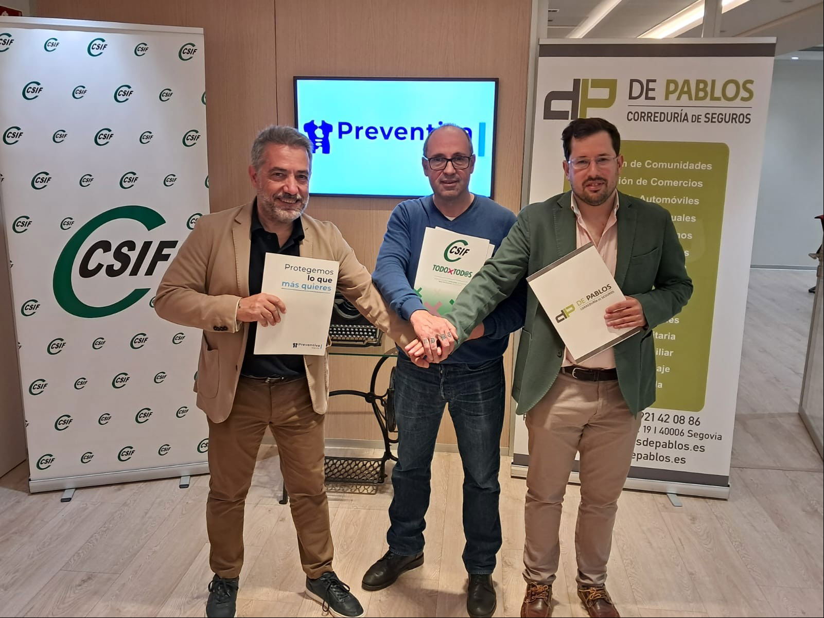 Acuerdo entre De Pablos, Preventiva y CSIF