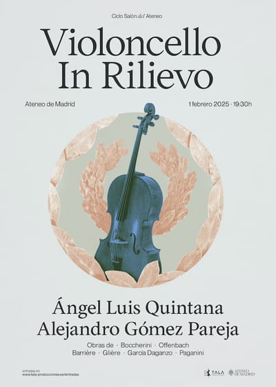 El 1 de febrero, Violoncello in Rilievo en el Salón del Ateneo