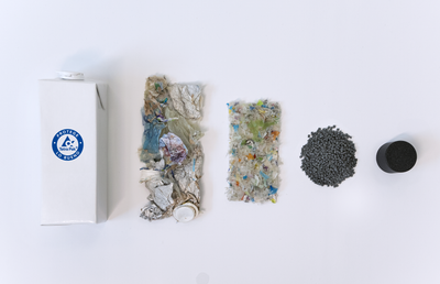 Trans Sabater da una segunda vida al plástico y al aluminio