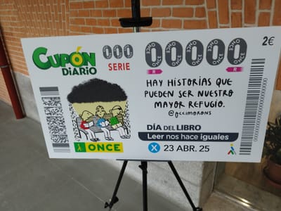 El cupón de la ONCE por el Día del Libro se centra en la salud mental