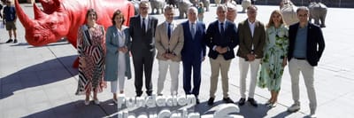 Fundación Ibercaja lleva a Logroño los rinocerontes de Fabelo