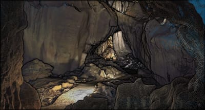 Fundación Ibercaja crea una imagen 3D de la Cueva de las Güixas