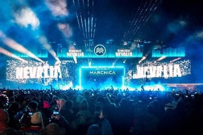 Nervo, Leire Martínez, Marina Rivers y Guille Toledano, en Nevalia