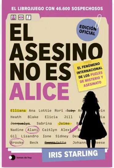 'El asesino no es Alice' estrena el librojuego