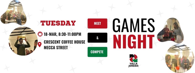 Yalla Games Night - Tuesday 18-3